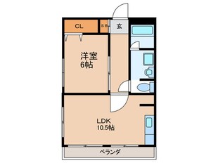 コーポ白鷺の物件間取画像